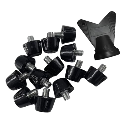 Janasiba 12 für Fußballschuhe, -Fußballschuhe, M5, Ersatzzubehör, Nieten mit Schlüssel, Laufschuhe, Spitzen, 10 mm Janasiba 12 für Fußballschuhe, -Fußballschuhe, M5, Ersatzzubehör, Nieten mit Schlüssel, Laufschuhe, Spitzen, 10 mm von Janasiba