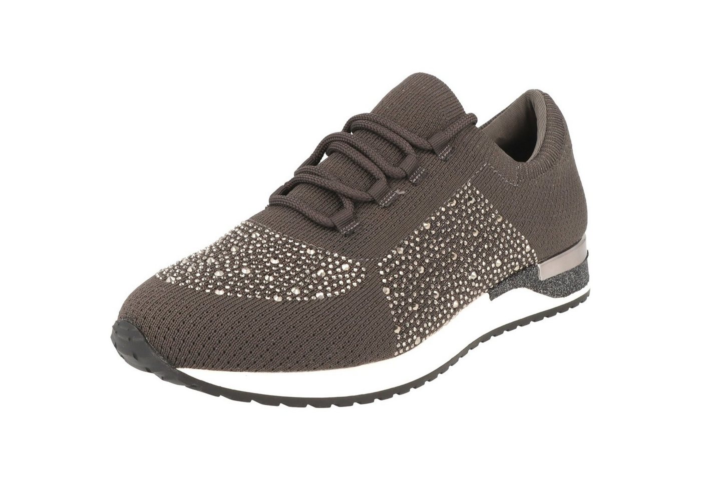 Jane Klain Damen Schuhe Halbschuhe Schnürer Sneaker 236-806 Glitzersteine Sneaker von Jane Klain