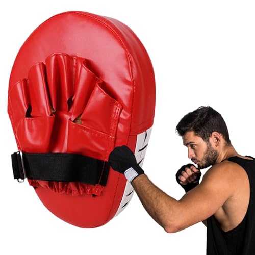 Boxhandschuhe – leichte Handziel-Trainingsausrüstung, Schlaghandschuhe | Dureble Boxpolster, Gebogene Fokushandschuhe, dick, verstellbar, für Kickboxen, Muay Thai, Taekwondo von Janurium