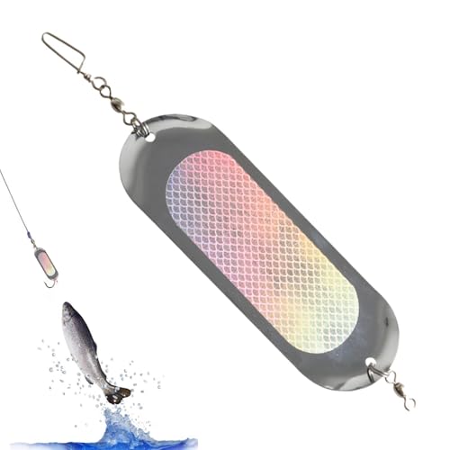 Janurium Trolling Salmon Fishing Flashers – Sprungbrett Lachsangeln 4,5 Zoll | Metall-Flash-Boards, 23 g, Angelköder mit Lichtern für Süßwasser, Meerwasser von Janurium