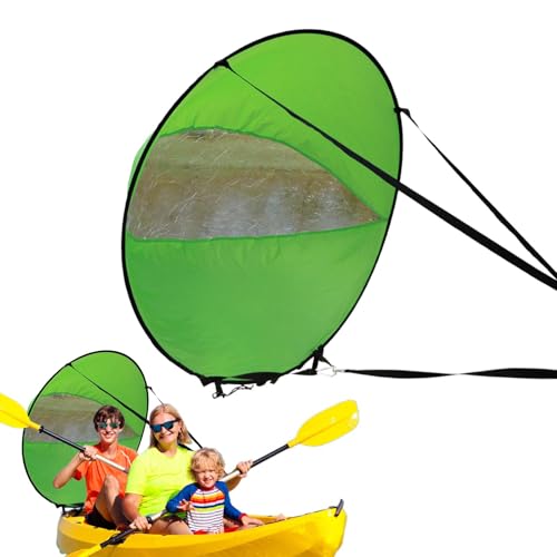 Paddle-Board-Segel – leichte Windsurf-Segel, Paddleboard-Kajak-Segel mit klarem Fenster | Tragbares Paddle-Board-Schatten-Bootszubehör für Kanu-Schlauchboot-Yacht von Janurium