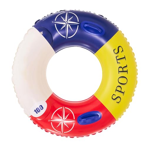 Schwimmender Ring – Schwimmender Schwimmring für Erwachsene, Schwimmring für Erwachsene, Pool-Party-Dekorationen, Ringe für Innenräume, Heimpools, Außenpools, 83 cm von Janurium