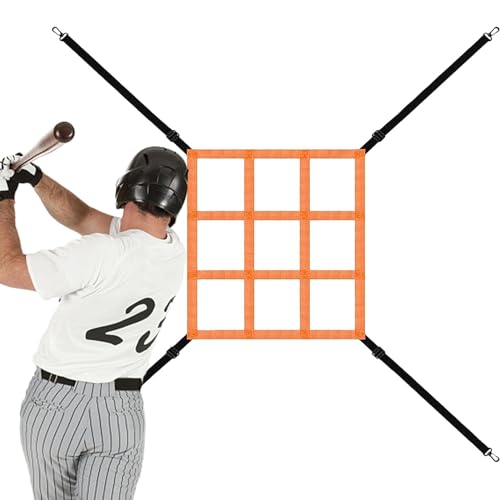 Strike Zone Target für Pitching Net, verstellbares Strike Zone Net | Baseball-Übungsnetz zum Schlagen, Schlagen, Fangen, Pitching-Übungen und Standortgenauigkeit von Janurium