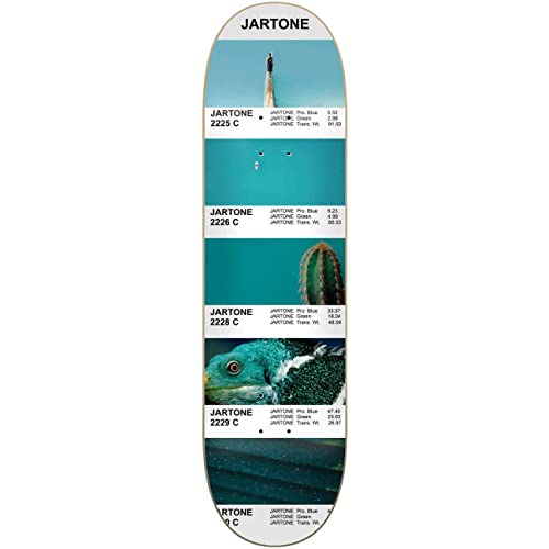 Jart Jartone 8.0"x31.44" HC Deck Skateboard, Mehrfarbig (Mehrfarbig), 8,0" x 31,44" von Jart
