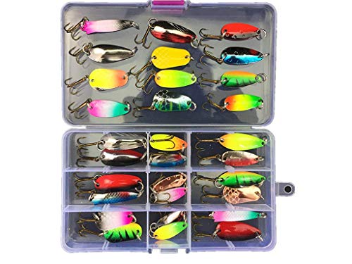JasCherry Angeln Köder Kunstköder Spinner Angeln Barsch Köder SpinnKöder Bunte Angelköder Spinner Blinker für Hecht, Zander, Barsch, Forelle JasCherry Angeln Köder Kunstköder Spinner Angeln Barsch Köder SpinnKöder Bunte Angelköder Spinner Blinker für Hecht, Zander, Barsch, Forelle von JasCherry