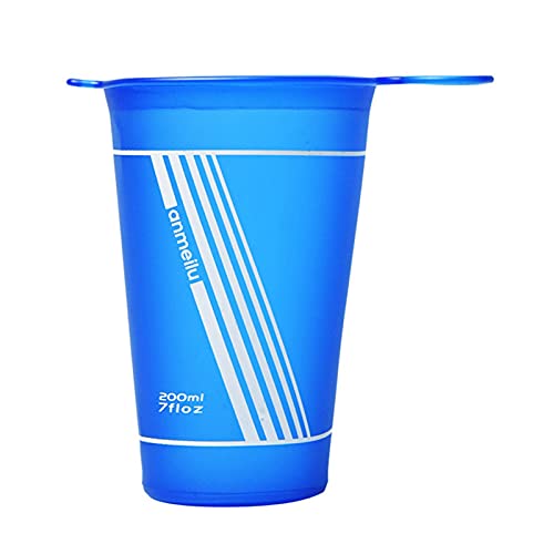 Jatour Faltbecher, 200ml Faltbarer Wasserbecher, Silikon-Klappbecher, Platzsparende Und Umweltfreundliche Geeignet Für Picknick Outdoor Wandern, Blau Jatour Faltbecher, 200ml Faltbarer Wasserbecher, Silikon-Klappbecher, Platzsparende Und Umweltfreundliche Geeignet Für Picknick Outdoor Wandern, Blau von Jatour