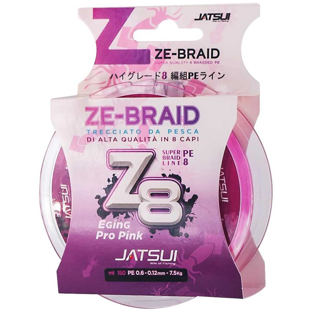 Jatsui Eging Pro Ze Z8 Braided Line 150 M Rosa 0.140 mm Jatsui Eging Pro Ze Z8 Braided Line 150 M Rosa 0.140 mm von Jatsui