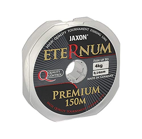 Jaxon Angelschnur ETERNUM Premium 150m/0,10-0,45mm Monofile Schnur (0,14mm / 4kg) von Jaxon