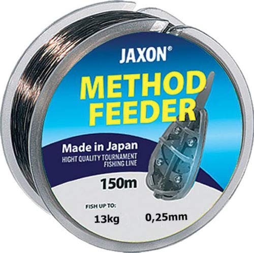 Jaxon Angelschnur Method Feeder 150m / 0,16-0,32mm Spule Monofile (0,25mm / 13kg) von Jaxon