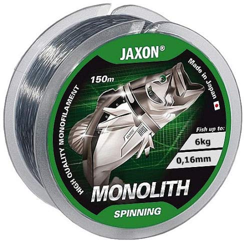 Jaxon Angelschnur Monolith Spinning Spule 150m / 0,16-0,35mm Monofile (0,16mm / 6kg) von Jaxon