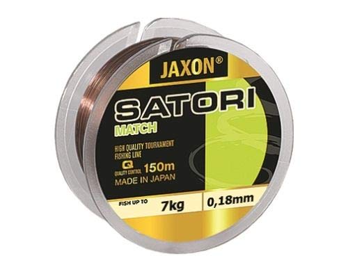Jaxon Angelschnur Satori Match 150m 0,12mm-0,25mm Spule Monofile Schnur (0,18mm / 7kg) von Jaxon