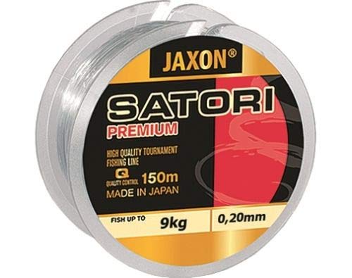 Jaxon Angelschnur Satori Premium Spule 150M 0,10mm-0,35mm Monofile Schnur (0,20mm / 9kg) von Jaxon