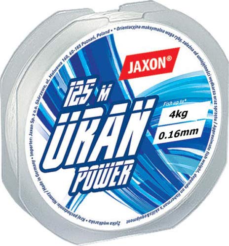 Jaxon Angelschnur Uran Power 125m / 0,12mm-0,45mm Spule Monofile (0,16mm / 4kg) von Jaxon