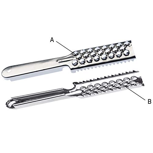 Jaxon Fisch-Entschupper - Edelstahlblade, Edelstahl, Silber - Kompakt - BLADED_FOOD_PEELER - Peeler - Küchenhobel Jaxon Fisch-Entschupper - Edelstahlblade, Edelstahl, Silber - Kompakt - BLADED_FOOD_PEELER - Peeler - Küchenhobel von Jaxon