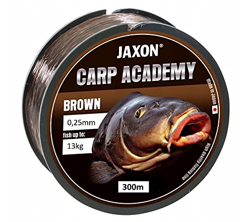 Karpfenschnur Angelschnur JAXON CARP Academy 300m Spule 0,25-0,35mm Feederschnur Karpfen Monofile (300m/0,25mm/13kg) von Jaxon