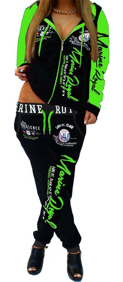 Jaylvis Jogginganzug Damen Trainingsanzug Sportanzug Freizeitanzug Fitness Marine Royal (Jacke + Hose), Jacke mit Kapuze Jaylvis Jogginganzug Damen Trainingsanzug Sportanzug Freizeitanzug Fitness Marine Royal (Jacke + Hose), Jacke mit Kapuze von Jaylvis