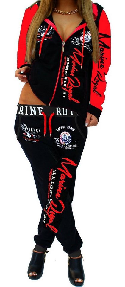 Jaylvis Jogginganzug Damen Trainingsanzug Sportanzug Freizeitanzug Fitness Marine Royal (Jacke + Hose), Jacke mit Kapuze Jaylvis Jogginganzug Damen Trainingsanzug Sportanzug Freizeitanzug Fitness Marine Royal (Jacke + Hose), Jacke mit Kapuze von Jaylvis