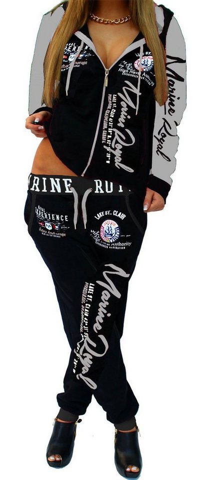Jaylvis Jogginganzug Damen Trainingsanzug Sportanzug Freizeitanzug Fitness Marine Royal (Jacke + Hose), Jacke mit Kapuze Jaylvis Jogginganzug Damen Trainingsanzug Sportanzug Freizeitanzug Fitness Marine Royal (Jacke + Hose), Jacke mit Kapuze von Jaylvis