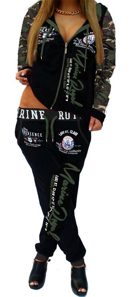 Jaylvis Jogginganzug Damen Trainingsanzug Sportanzug Freizeitanzug Fitness Marine Royal (Jacke + Hose), Jacke mit Kapuze Jaylvis Jogginganzug Damen Trainingsanzug Sportanzug Freizeitanzug Fitness Marine Royal (Jacke + Hose), Jacke mit Kapuze von Jaylvis