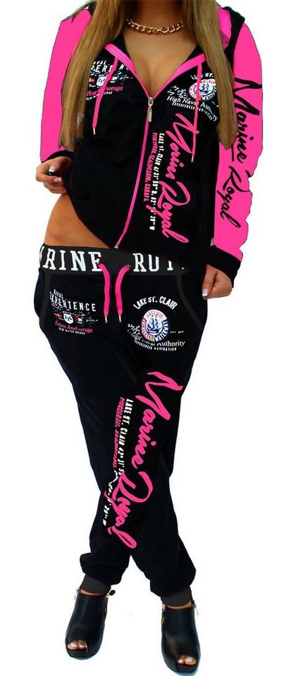 Jaylvis Jogginganzug Damen Trainingsanzug Sportanzug Freizeitanzug Fitness Marine Royal (Jacke + Hose), Jacke mit Kapuze Jaylvis Jogginganzug Damen Trainingsanzug Sportanzug Freizeitanzug Fitness Marine Royal (Jacke + Hose), Jacke mit Kapuze von Jaylvis