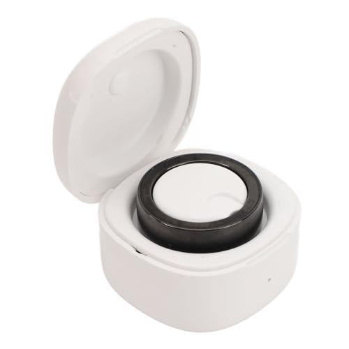 Smart Ring Health Tracker, Tragbarer Ring aus Fashion-Tech-Keramik-Titanlegierung mit LED-Atemlicht-Ladehülle, IP68 Wasserdichter Smart Ring für für IOS (Black) von Jectse