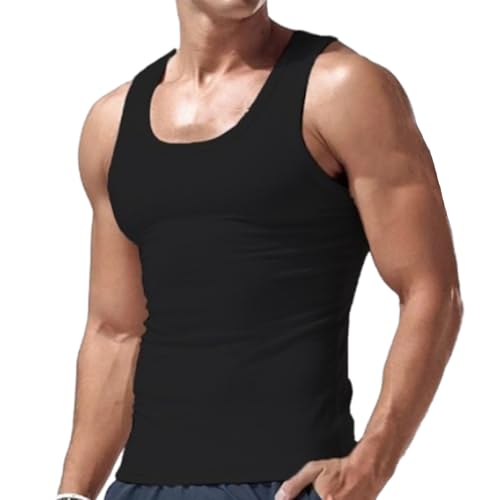 Ekko Beaters, Ekko Beaters for Men, Mens Beater Tank Tops (Black,XL) von Jeeeun