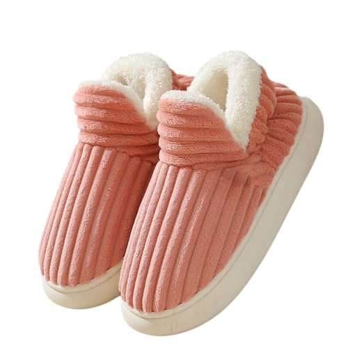 Jeeeun Pluffi Cozy Stylish Slipper, Pluffi Slipper Booties, Winter Plush Warm Thick-Soled Slipper for Women and Men (Pink,40-41) von Jeeeun