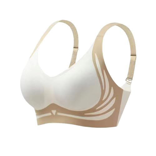 Jeeeun Wmstylist Bra, Wmstylist Lushfitting Powerful Push-Up Seamless Bra, Powerful Push Up Seamless Bras for Women (White,M) von Jeeeun