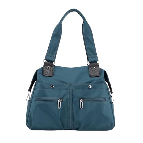 Langrents Nylon Tote Bag, Langrents Crossbody Bag, Langrents Purses, Langrents Nylon Waterproof Tote Bag, Langrents Large Capacity Waterproof Multi Pocket Shoulder Bag (Blue) von Jeeeun