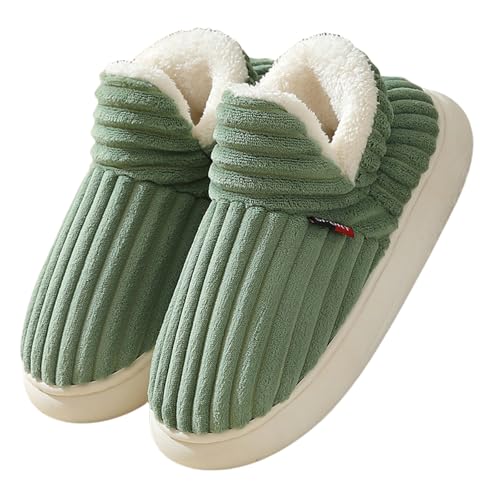 Pluffi Slipper Booties, Pluffi Slipper Booties Women, Pluffi Slipper, Warm Plush Lining House Slippers (Green,7.5-8 Women/6.5-7 Men 7.5-8 Women/6.5-7 Men) von Jeeeun