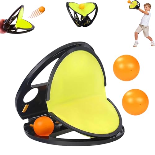 Racket Pocket, Racket Pocket Game, Racket Pocket Catch Game, Parent-Child Interactive Educational Throwing Ball for Outdoor Yard Games (1 Set) von Jeeeun