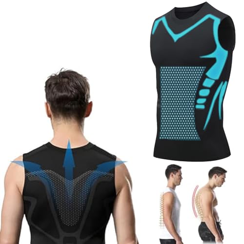 Vitaboost Compression Shirt, Maynox Vitaboost Compression Shirt, Ionic Shaping Sleeveless Shirt for Men (Black*1pcs,XXX-Large) von Jeeeun