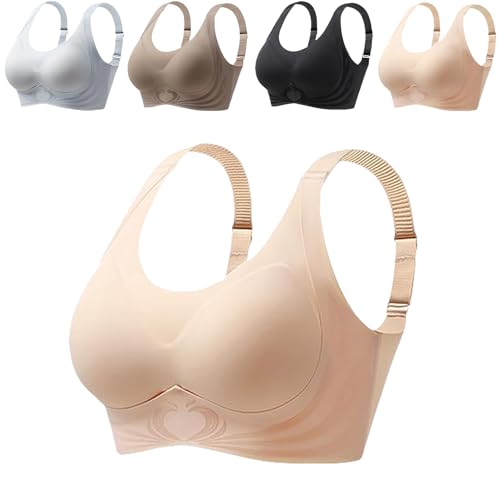 Wmstylist Bra, Upgrade Wmstylist Powerful Push-Up Seamless Bra (Skin Color,Large) von Jeeeun