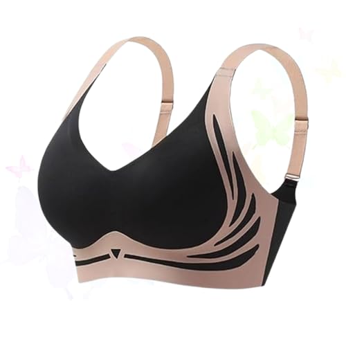 Zekear Wireless Push-Up Bra, 2024 New Zekear Bra Or Bra for Older Women (Black,2XL) von Jeeeun