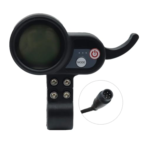 Jeenuuder 36 V-60 V LCD-Display, Armaturenbrett, 6 Pins, E Scooter E Bike Meter, Ersatz für Elektroroller JP von Jeenuuder