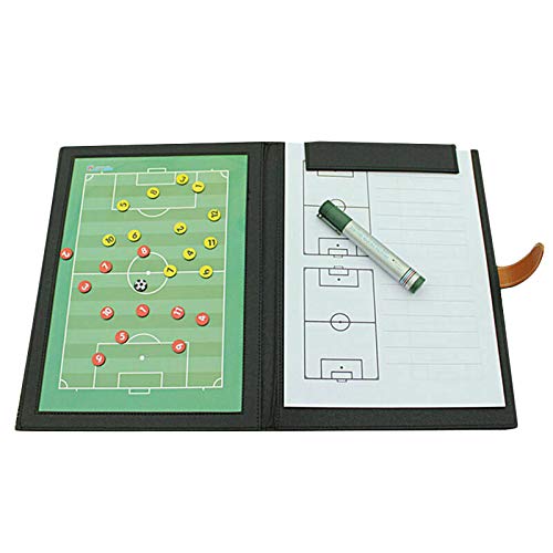 Jeenuuder Coaching Board Faltbare FußBall Board Magnetische FußBall Platte Buch Set mit Stift Zwischenablage FußBall Liefert von Jeenuuder