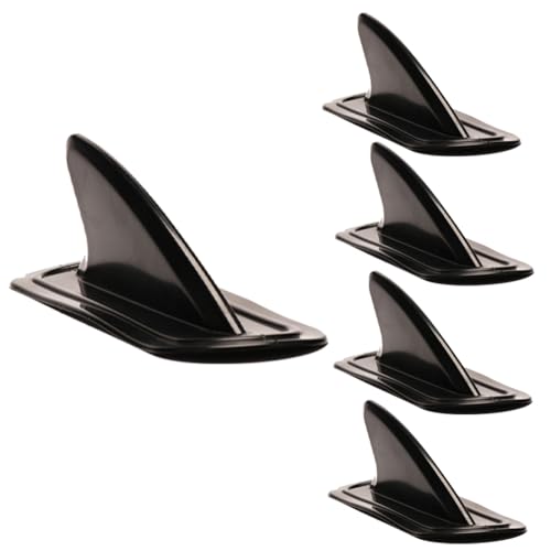 Jeenuuder Schwarze PVC-Surfbrett-Seitenflossen Surfflosse für Aufblasbares Paddle-Board Surf Water Wave Fin SUP-Zubehör von Jeenuuder