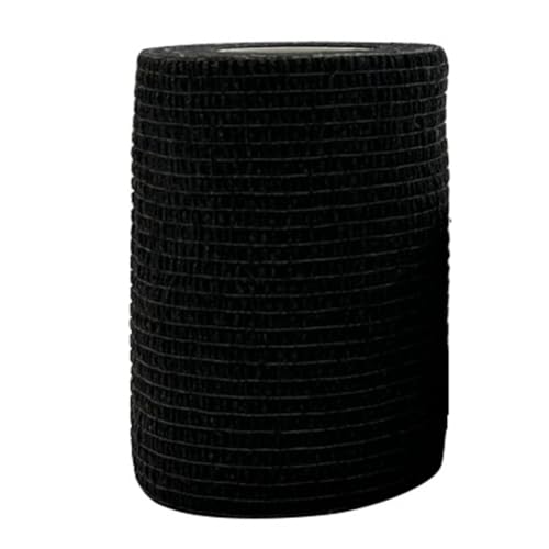 Jeenuuder Schwarzes Sport Selbstklebendes Elastisches Bandage-Wickelband für Kniestützpolster, Finger, Knöchel, Handfläche, Schulter von Jeenuuder