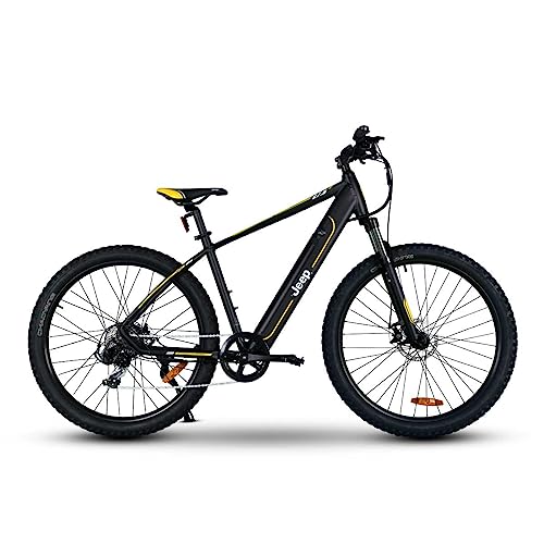 Jeep Mountain E-Bike MHR 7000, 27,5" Laufräder, Shimano 7-Gang Kettenschaltung, black von Jeep