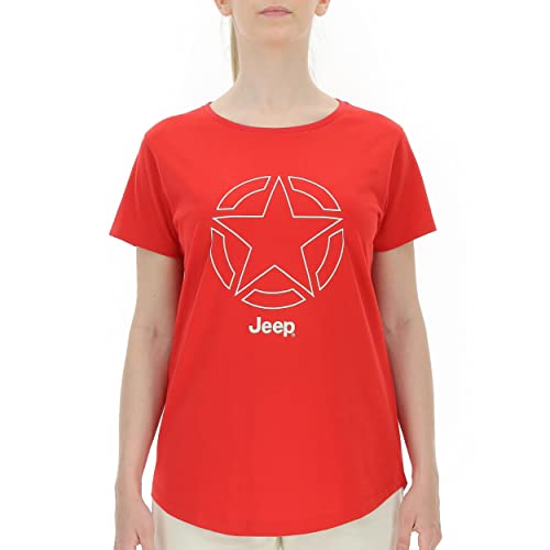 JEEP O102258-R625 J Damen T-Shirt Star Outline Druck J21W Flame Red/Birch W. XS JEEP O102258-R625 J Damen T-Shirt Star Outline Druck J21W Flame Red/Birch W. XS von Jeep