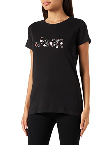 JEEP O102612-B000 J Woman T-Shirt Botanical Print J22W Black XS JEEP O102612-B000 J Woman T-Shirt Botanical Print J22W Black XS von Jeep