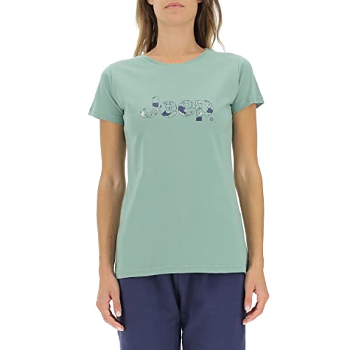 JEEP O102612-E854 J Woman T-Shirt Botanical Print J22W Jade Green XL JEEP O102612-E854 J Woman T-Shirt Botanical Print J22W Jade Green XL von Jeep