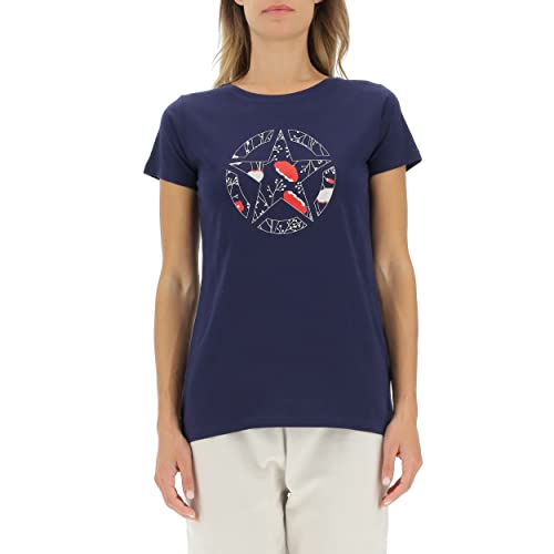 JEEP O102614-A184 J Woman T-Shirt Star Botanical Print J22W Deep Blue L JEEP O102614-A184 J Woman T-Shirt Star Botanical Print J22W Deep Blue L von Jeep