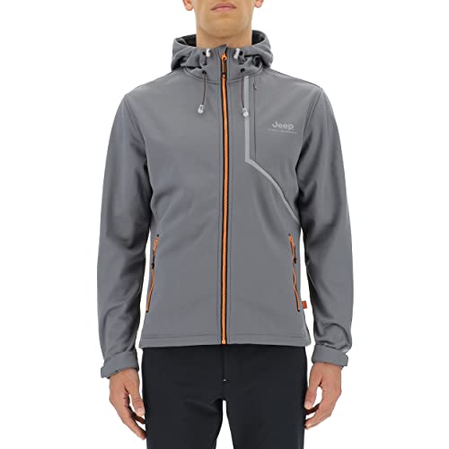 JEEP O102622-G459 XP MAN HOODED TECH SOFTSHELL JACKET W/Zipped Pockets JX22A Castlerock S JEEP O102622-G459 XP MAN HOODED TECH SOFTSHELL JACKET W/Zipped Pockets JX22A Castlerock S von Jeep