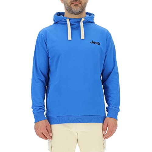 JEEP O102719-Q028 J Herren-Kapuzensweatshirt Outsider Kartendruck auf der Rückseite J23S Pacific Blue/Black M von Jeep