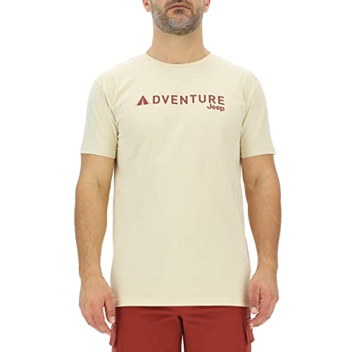 JEEP O102729-M505 J Herren T-Shirt Adventure Zelt - Großer Aufdruck J23S Almond/Red Ochre S JEEP O102729-M505 J Herren T-Shirt Adventure Zelt - Großer Aufdruck J23S Almond/Red Ochre S von Jeep