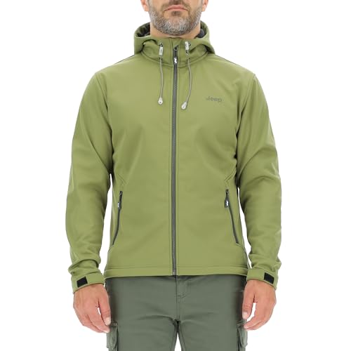 JEEP O102882-E100 J HERREN KAPUZEN SOFTSHELL JACKE mit Reißverschlusstaschen kleiner Aufdruck J23W Olive Green S JEEP O102882-E100 J HERREN KAPUZEN SOFTSHELL JACKE mit Reißverschlusstaschen kleiner Aufdruck J23W Olive Green S von Jeep