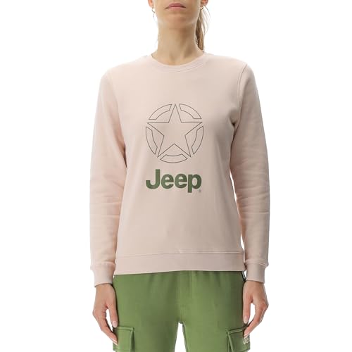 JEEP O102921-P558 J Damen Rundhals-Sweatshirt JEEP&Star Großer Aufdruck J23W Powder Rose XL JEEP O102921-P558 J Damen Rundhals-Sweatshirt JEEP&Star Großer Aufdruck J23W Powder Rose XL von Jeep