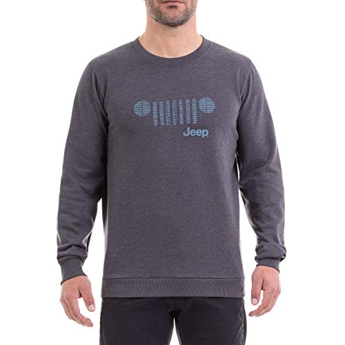 Jeep Herren Girocollo Invernale Per Con Stampa Griglia Sul Petto E Logo Unterhemd, Dark Grey Mel/Blusto, S Jeep Herren Girocollo Invernale Per Con Stampa Griglia Sul Petto E Logo Unterhemd, Dark Grey Mel/Blusto, S von Jeep