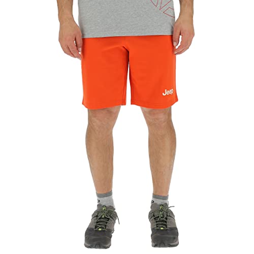 JEEP O102469-R685 J Herren Jogginghose KURZ Druck JI22S Bright Mango/Brick R M JEEP O102469-R685 J Herren Jogginghose KURZ Druck JI22S Bright Mango/Brick R M von Jeep